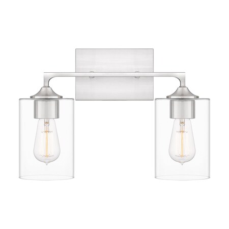 Quoizel Prescott Bath 2 Lights  Brushed Nickel PRC8616BN